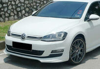 Volkswagen Golf 7/E-Golf 2012–2020 Front lipspoiler DPT V-5 (til original kofanger, 2012-2017, blank sort) foto 1