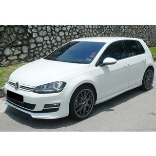 Front lipspoiler DPT V-5 (til original kofanger, 2012-2017, blank sort) Volkswagen Golf 7/E-Golf 2012–2020 foto 2
