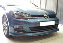 Volkswagen Golf 7/E-Golf 2012–2020 Frontlip DPT V-2 (til original kofanger, 2012-2017, blank sort) foto 1