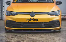 Volkswagen Golf 8 2019– Front læbesplitter DPT V-2 (blank sort) foto 1