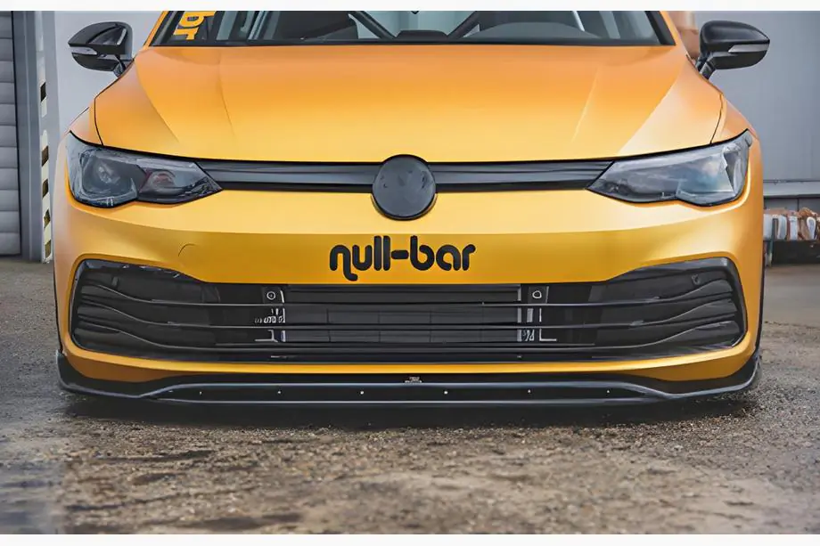 Volkswagen Golf 8 2019– Front læbesplitter DPT V-2 (blank sort) Image