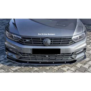 Forreste frontlæbe DPT V-1 (til R-Line, 2015-2019 EU, blank sort) foto 1