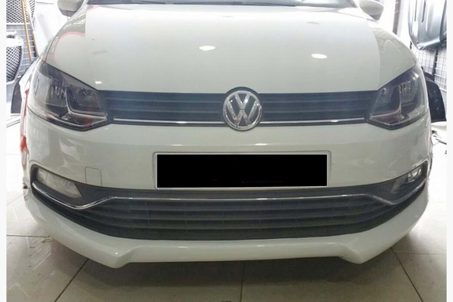 Volkswagen Polo 2010–2017 Front læbespoiler DPT (2014-2017, blank sort) Image