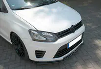 Volkswagen Polo 2010–2017 Front lip spoiler DPT V-1 (sort højglans) foto 1