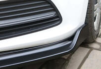 Volkswagen Polo 2010–2017 Front læbesplitter DPT V-2 (blank sort) foto 6
