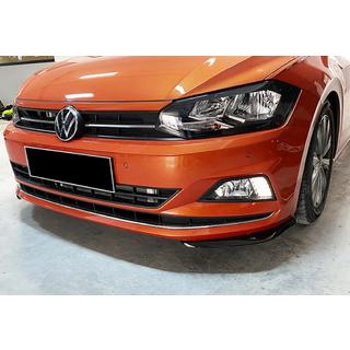 Front læbesplitter DPT V-2 (blank sort) Volkswagen Polo 2017– foto 1