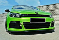 Volkswagen Scirocco 2008–2017 Front lip spoilerlæbe DPT V1 (2008-2013, blank sort) foto 2