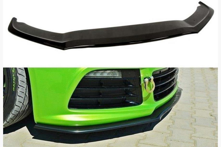 Volkswagen Scirocco 2008–2017 Front lip spoilerlæbe DPT V1 (2008-2013, blank sort) Image