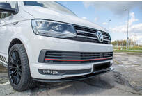Volkswagen T5 2010–2015 DPT front kofangerlæbe (højglans sort) foto 1