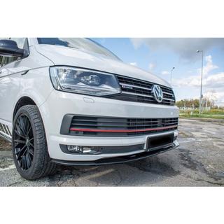 DPT front kofangerlæbe (højglans sort) Volkswagen T6 2015–2024 foto 1