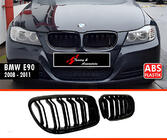 BMW 3-serie E90/E91 2005–2011 M-Look nyregrill (2008-2011, blank sort) foto 2
