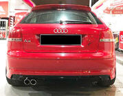 Audi A3 2003–2012 Bageste diffuser DPT (2005-2008, Coupe, blank sort) foto 1