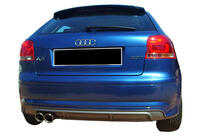 Audi A3 2003–2012 Bageste diffuser DPT (2005-2008, Coupe, blank sort) foto 2