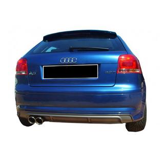 Bageste diffuser DPT (2005-2008, Coupe, blank sort) Audi A3 2003–2012 foto 2
