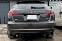 Audi A3 2003–2012 Bageste diffuser DPT (2008-2010, blank sort) foto 6