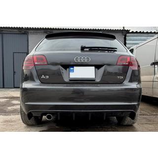 Bageste diffuser DPT (2008-2010, blank sort) Audi A3 2003–2012 foto 1