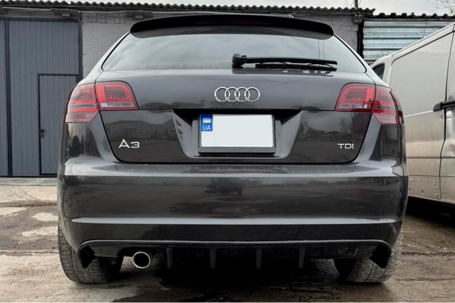 Audi A3 2003–2012 Bageste diffuser DPT (2008-2010, blank sort) Image