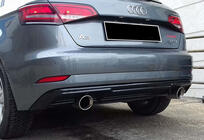 Audi A3 2012–2020 Bageste diffuser DPT (HB, 2017-2020, sort højglans) foto 3