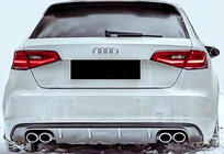 Audi A3 2012–2020 Bagdiffuser DPT V-1 (2012-2016, HB, sort blank) foto 2