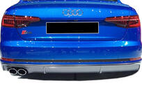 Audi A4 B9 2015–2024 Bagdiffuser DPT (2015-2019, blank højglans sort) foto 2