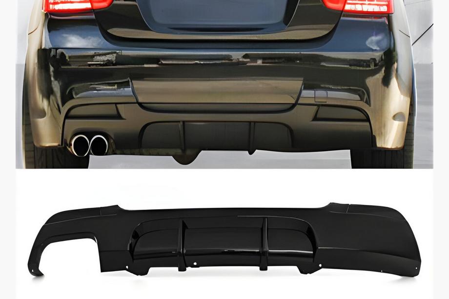 BMW 3-serie E90/E91 2005–2011 Bagdiffuser DPT V-2 (til E90 M-Sport, sort højglans) Image