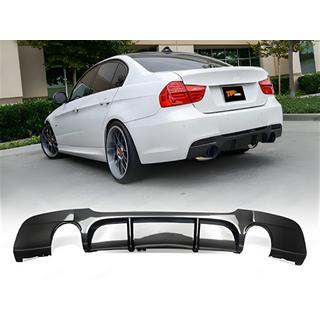 Bagdiffusor DPT V-4 (til E90 M-Sport, blank sort) BMW 3-serie E90/E91 2005–2011 foto 1