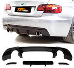BMW 3-serie E92/E93 2006–2013 DPT bageste diffuser (til E92 M-Sport, blank sort) foto 1