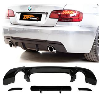 DPT bageste diffuser (til E92 M-Sport, blank sort) BMW 3-serie E92/E93 2006–2013