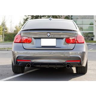 Bageste diffuser DPT V-4 (til M-Performance, blank sort) BMW 3-serie F30/F31 2012–2019 foto 2