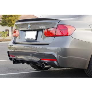 Bageste diffuser DPT V-4 (til M-Performance, blank sort) BMW 3-serie F30/F31 2012–2019 foto 1