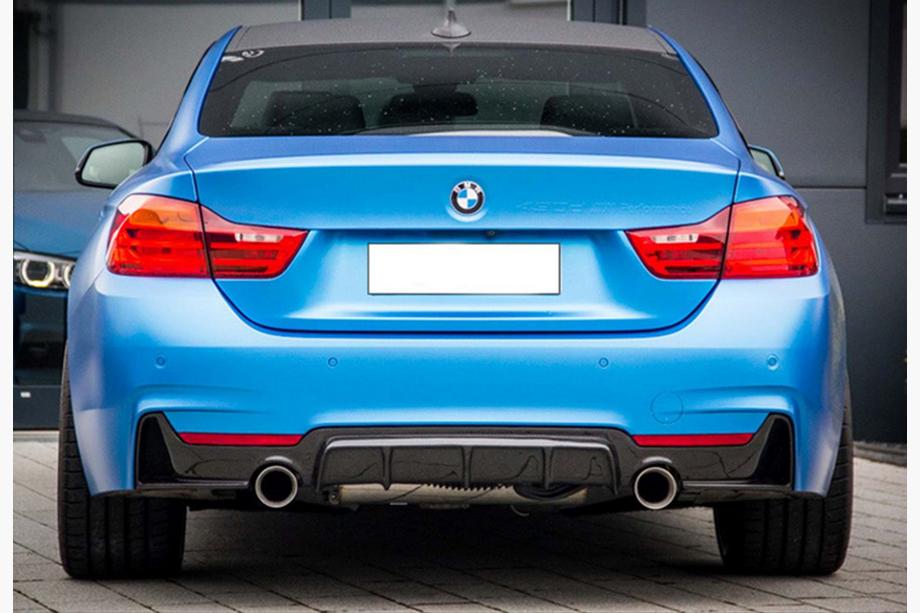 BMW 4-serie F32/F33/F36 2012–2020 Bagdiffuser DPT V-1 (til M-Performance, sort højglans) Foto 1