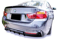 BMW 4-serie F32/F33/F36 2012–2020 Bagdiffuser DPT V-3 (til M-Performans, Coupe, blank sort) foto 1