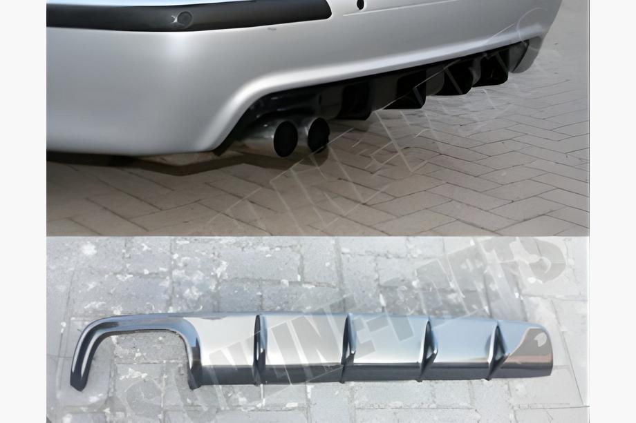 BMW 5-serie E39 1996–2003 Bageste diffuser DPT (til M-Technic, blank sort) Image