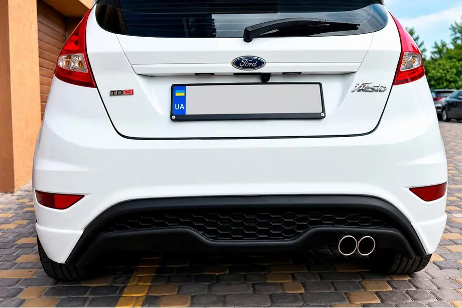 Ford Fiesta 2008–2017 Bagdiffuser DPT V-3 (HB, mat sort) Image