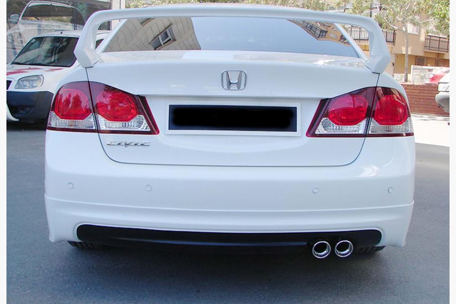 Honda Civic Sedan VIII 2006–2011 Bageste diffuser DPT V-1 (blank sort) Foto 2