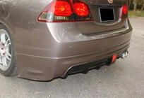 Honda Civic Sedan VIII 2006–2011 Bagdiffusor DPT V-2 (sort højglans) foto 1