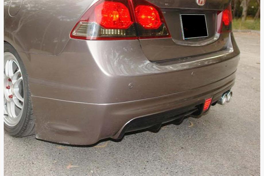 Honda Civic Sedan VIII 2006–2011 Bagdiffusor DPT V-2 (sort højglans) Image