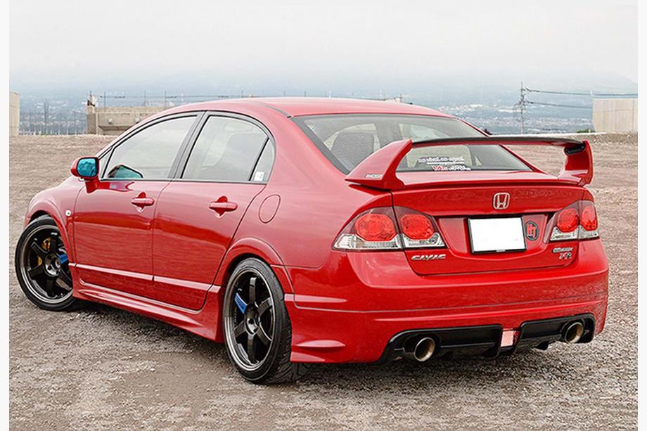 Honda Civic Sedan VIII 2006–2011 Bageste diffuser DPT V-3 (til lakering) Foto 2