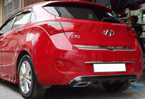 Hyundai I-30 2012–2017 Bageste diffuser DPT V-1 (blank sort) foto 2