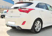 Hyundai I-30 2012–2017 Bagdiffusor DPT V-2 (sort højglans) foto 2