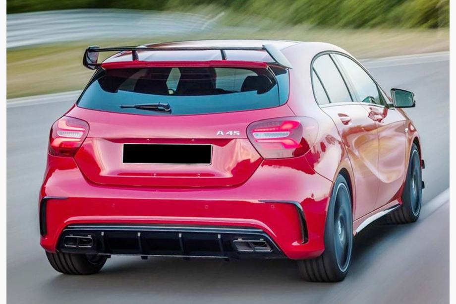 Mercedes A-Klasse W176 2012–2018 Bagdiffusor DPT (til AMG, sort højglans) Image