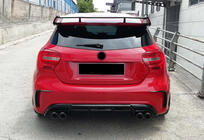 Mercedes A-Klasse W176 2012–2018 DPT bagdiffusor (2012-2015, til Brabus, sort højglans) foto 3