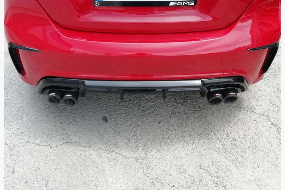 Mercedes A-Klasse W176 2012–2018 DPT bagdiffusor (2012-2015, til Brabus, sort højglans) Image