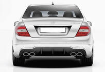 Mercedes C-class W204 2007–2015 Bagdiffusor DPT (2011-2014, til AMG SD, sort højglans) foto 3