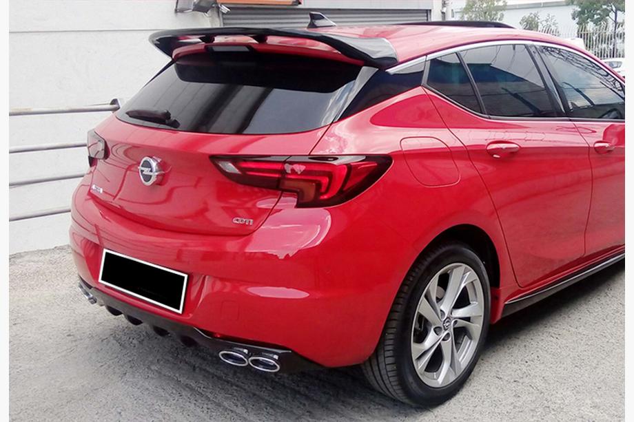 Opel Astra K 2016–2021 Bagdiffuser DPT V-1 (HB, blank sort) Foto 2