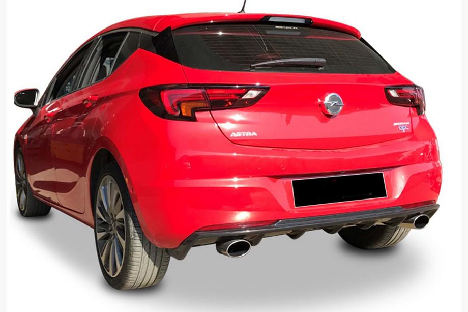 Opel Astra K 2016–2021 Bagdiffuser DPT V-3 (HB, blank højglans) Image