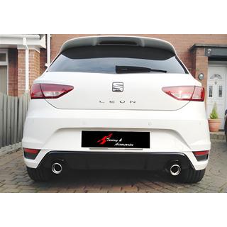 Bageste diffuser DPT V-1 (blank sort) Seat Leon 2013–2020