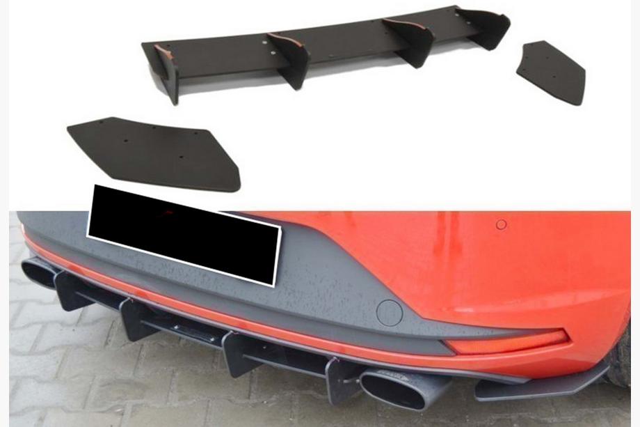Seat Leon 2013–2020 Bagdiffuser DPT V-6 (2013-2016, sort højglans) Image