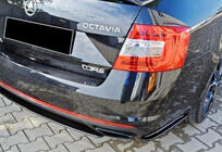 Skoda Octavia III A7 2013–2019 Bagdiffuser DPT V-1 (LB/SW, sort højglans) foto 2
