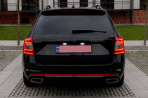 Skoda Octavia III A7 2013–2019 Bagdiffuser DPT V-2 (LB/SW, sort højglans) foto 3